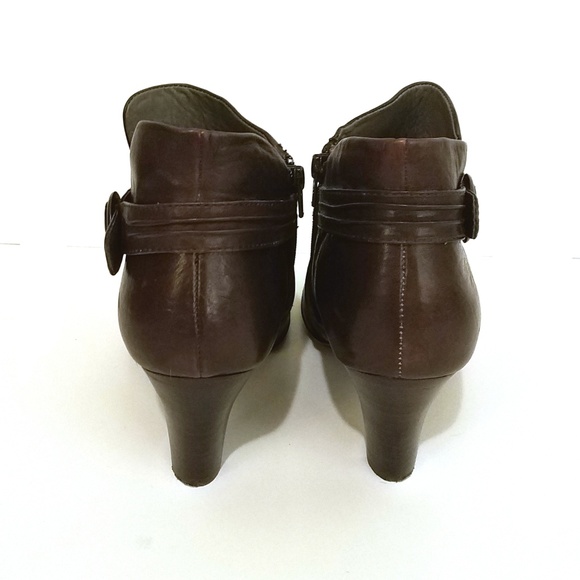 BORN Leather Brown Ankle Booties Womens Size 11 - Picture 8 of 8